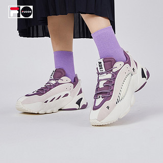 FILA FUSION斐乐潮牌Kōki,ADE2021新款情侣老爹鞋女运动鞋男春夏（39、黑色-ABK-补货）