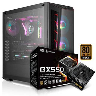 COOLERMASTER 酷冷至尊 MB520 中塔机箱+酷冷至尊 GX550 铜牌电源 套装