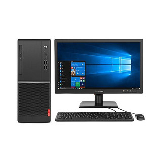 Lenovo 联想 扬天 M6201K 七代酷睿版 19.5英寸 商用台式机 黑色 (酷睿i3-7100、核芯显卡、4GB、1TB HDD、风冷)