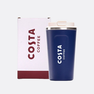 COSTA咖世家咖啡杯 大容量高档不锈钢带盖随行杯简约便携隔热水杯子保温保冷杯 蓝510ml