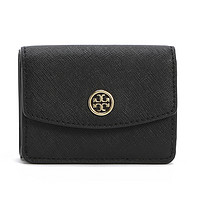 TORY BURCH 汤丽柏琦 ROBINSON 牛皮双T LOGO短款钱包