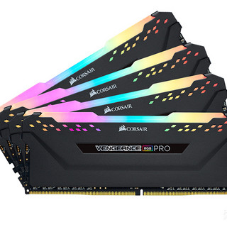 USCORSAIR 美商海盗船 复仇者 RGB PRO SL DDR4 3600MHz RGB 台式机内存 灯条  黑色  32GB 16GBx2 CMH32GX4M2D3600C18