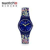 斯沃琪(Swatch)瑞士手表 时尚简约石英 夜空繁星 男女表LN158
