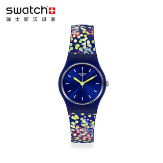 斯沃琪（Swatch）瑞士手表 时尚简约石英 夜空繁星 男女表LN158