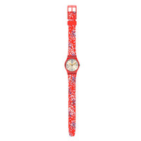 斯沃琪(Swatch)瑞士手表 简约 双历 石英 繁花绚烂 学生男女士表LR136