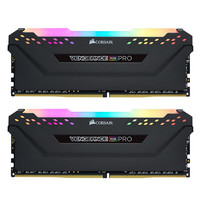 USCORSAIR 美商海盗船 复仇者RGB PRO系列 DDR4 3200MHz RGB 台式机内存 黑色 32GB 16GBx2 CMW32GX4M2C3200C16