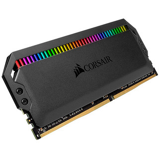 USCORSAIR 美商海盗船 统治者系列 DDR4 3200MHz RGB 台式机内存 灯条 黑色 128GB 16GB*8 CMT128GX4M8C3200C16