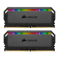 USCORSAIR 美商海盗船 统治者铂金 RGB灯条DDR4 3000 3200 3600高端游戏型台式机彩色内存 CMT16GX4M2C3200C16 2*8