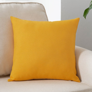 合天享 纯色亚麻抱枕 明黄 45*45cm【报价 价格 评测 怎么样】 -什么