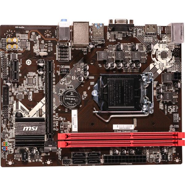 msi 微星 h310m d matx主板(intel lga1151,h310)