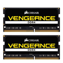 USCORSAIR 美商海盗船 复仇者系列 DDR4 2666MHz 笔记本内存 普条 黑色 16GB 8GBx2 CMSX16GX4M2A2666C18