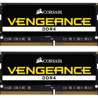 USCORSAIR 美商海盗船 复仇者系列 DDR4 2666MHz 笔记本内存 普条 黑色 32GB CMSX32GX4M1A2666C18