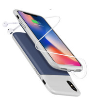 STRYFER 斯得弗 移动电源5.8英寸iPhoneX手机壳二合一 灰蓝色 4000mAh Lightning 1A充电