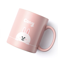 瑞幸咖啡 luckin coffee  coffee咖啡 LINE FRIENDS合作款系列 GS03707 马克杯 380ml 粉红色