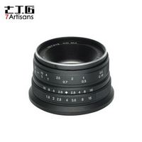 7artisans 七工匠 25mm F1.8 手动定焦镜头 索尼E卡口 黑色