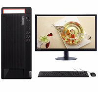 Lenovo 联想 ThinkCentre M730T 十代酷睿版 21.5英寸 商用台式机 黑色(酷睿i5-10500、核芯显卡、8GB、256GB SSD+1TB HDD、风冷)