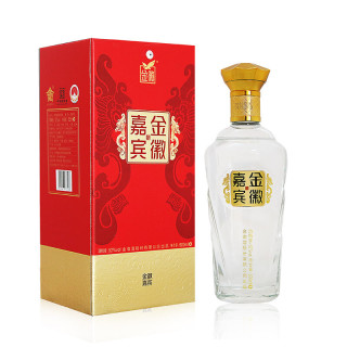 金徽嘉宾红色52vol浓香型白酒500ml单瓶装