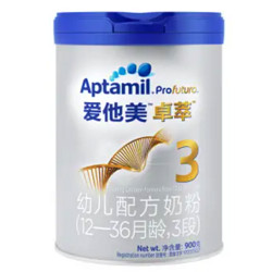 Aptamil 爱他美 3段 卓傲婴儿奶粉 欧洲进口幼儿配方奶粉 12-36个月 800g 6罐装