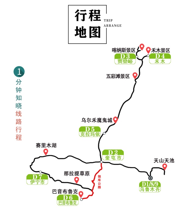独库公路有望6月13日通车!全国多地-新疆乌鲁木齐+喀纳斯+禾木+巴音布鲁克+那拉提+赛里木湖9天8晚跟团游