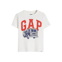 Gap 盖璞 布莱纳小熊系列 671201 儿童短袖T恤 白色 100cm