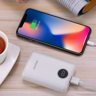 wopow 沃品 MI10L 移动电源 苹果白 10000mAh Type-c Lightning micro usb 2.1A快充