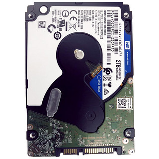 Western Digital 西部数据 蓝盘系列 2.5英寸 笔记本硬盘 2TB（SMR、5400rpm、128MB）WD20SPZX