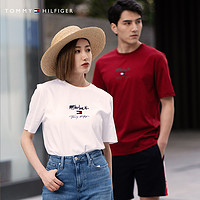 TOMMY HILFIGER 汤米·希尔费格 Tommy 21新款春夏男女同款摩登丝光棉短袖T恤21440