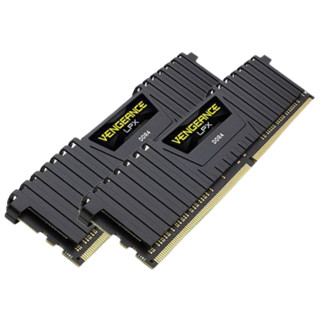 USCORSAIR 美商海盗船 复仇者LPX系列 DDR4 3600MHz 台式机内存 马甲条 黑色 32GB 16GBx2 CMK32GX4M2D3600C18