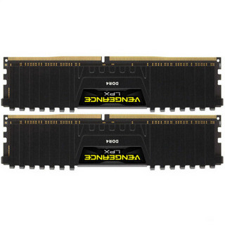 美商海盗船 复仇者LPX系列 DDR4 3000MHz 台式机内存 马甲条 黑色 16GB 8GBx2