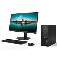 Lenovo 联想 ThinkCentre M720e 19.5英寸 商用台式机 黑色 (酷睿i3-9100、核芯显卡、4GB、128GB SSD+1TB HDD、风冷)