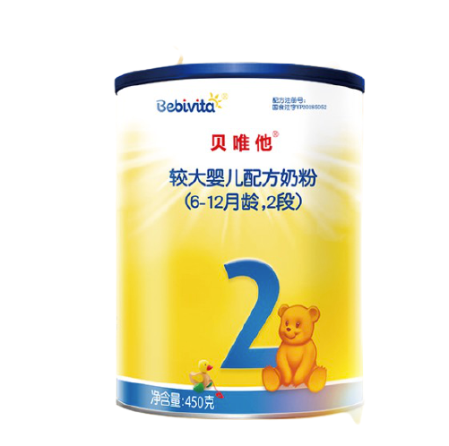 Bebivita 贝唯他 较大婴儿奶粉 国行版 2段 450g*5罐