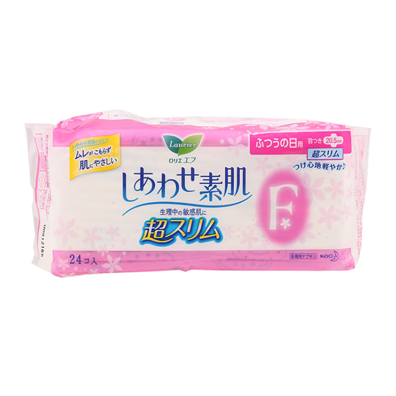 Laurier 乐而雅 F透气棉柔日用卫生巾 粉色款