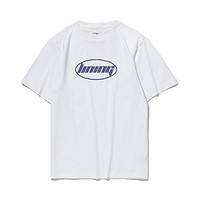 LI-NING 李宁 短袖T恤男女同款新款运动时尚圆领夏季休闲针织运动服  标准白
