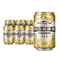 HARBIN 哈尔滨啤酒 哈尔滨 小麦王啤酒 330ml*6听 6罐装