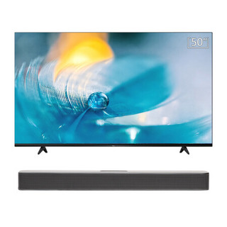TCL 50L8 50英寸 4K超高清电视 智慧语音 杜比+DTS双解码 智能平板电视+JBL BAR 2.0 ALL-IN-ONE电视音响