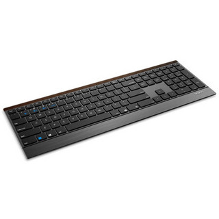 RAPOO 雷柏 E9500G 112键 2.4G 蓝牙双模无线薄膜键盘 黑色 无光