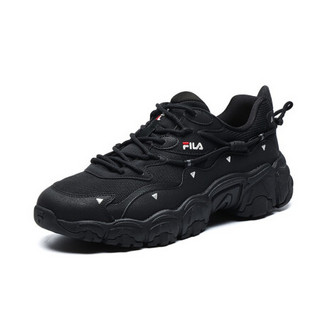 FILA 斐乐 Fluid猫爪 男子休闲运动鞋 F12M134108F-BG 黑色 42