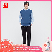 UNIQLO 优衣库 男/女/情侣装 可机洗宽松圆领背心 440160