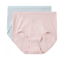Purcotton 全棉时代 PUN211157N100 女士高腰收腹三角裤两条装
