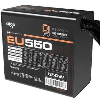 aigo 爱国者 EU550 铜牌（85%）非模组ATX电源 550W