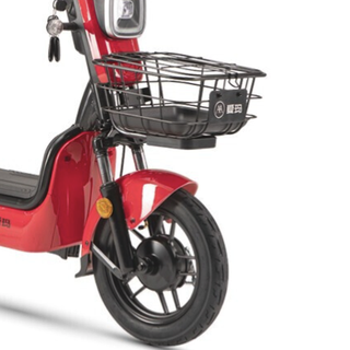 AIMA 爱玛 apple 电动自行车 TDT1075-2Z 48V20Ah锂电池 无铅透明红/亚黑