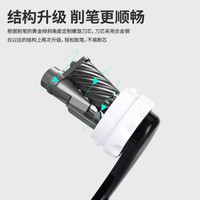 deli 得力 学生小牛削笔机 卷笔刀铅笔刀 手摇铅笔削笔机器 黑色71166