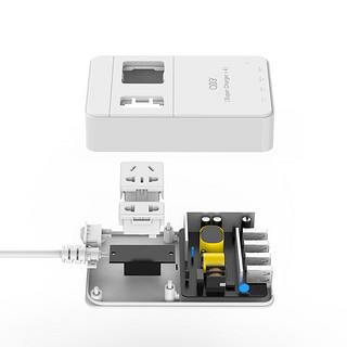 QIC TP2A4U 四口USB插线板 白色