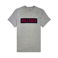 TOMMY HILFIGER休闲舒适短袖男式T恤 XXL国际版偏大一码 灰色