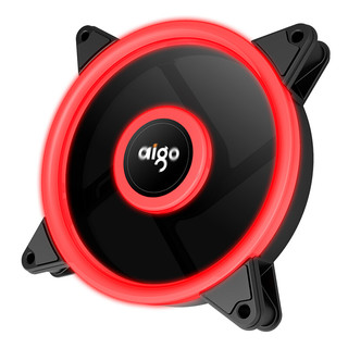 aigo 爱国者 极光plus  120mm 机箱散热风扇 红光 双光环