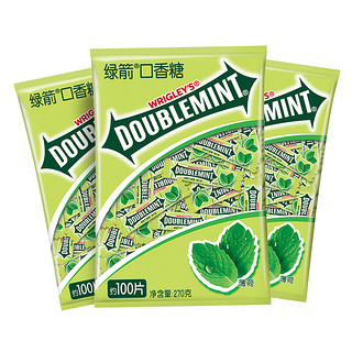 DOUBLEMINT 绿箭 口香糖 薄荷味 270g*3袋
