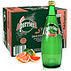 perrier 巴黎水 法国原装进口 Perrier巴黎水西柚味气泡水 天然矿泉水 750ml*12玻璃瓶整箱装