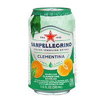 S.PELLEGRINO 圣培露 含气果汁意大利进口甜橙柠檬西柚柑味橘石榴果味气泡果汁饮料330ml*12矮罐