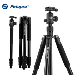 Fotopro 富图宝 E-5i+52Q 反折可变独脚架 三脚架云台套装 便携款索尼佳能单反微单相机脚架