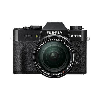 FUJIFILM 富士 X-T20 APS-C画幅 微单相机 黑色 EF-M 18-55mm F2.8 R LM OIS 变焦镜头 单头套机